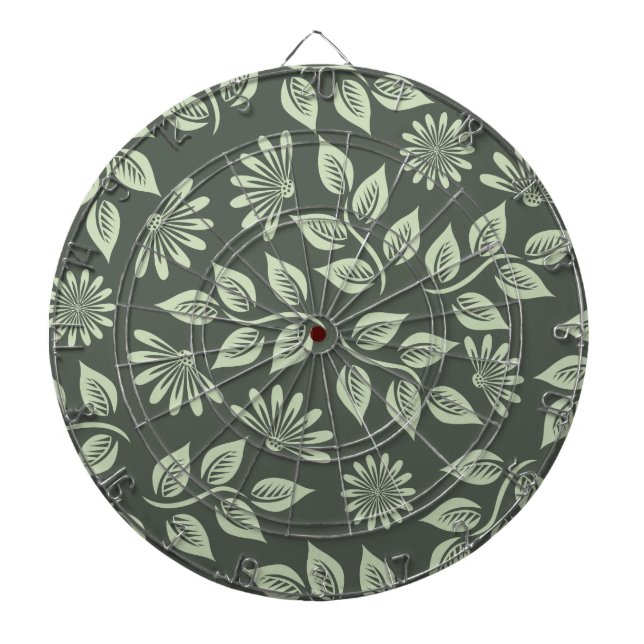Spring Flowers Pattern Dartboard (Front)