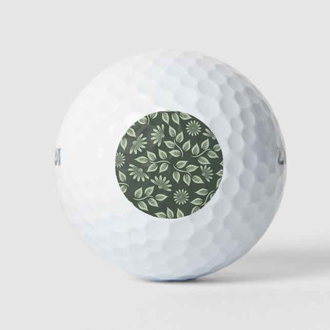 Spring Flowers Pattern Golf Balls (Front)