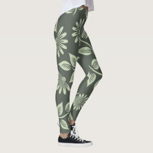 Spring Flowers Pattern Leggings