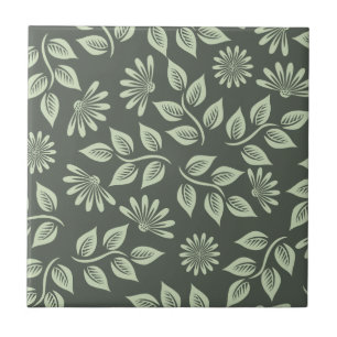 Spring Flowers Pattern Tile