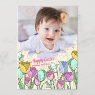 Spring Flowers Photo Card