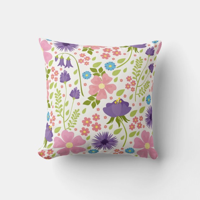 Spring Flowers Pillow (Front)