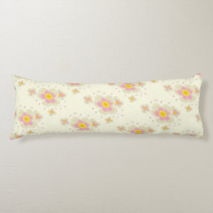 Spring Flowers (pink/yellow) Body Cushion