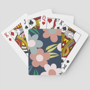 Spring flowers playing cards