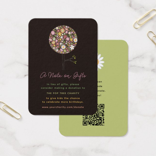 Spring Flowers Pop Tree Birthday In Lieu Of Gift (Office)