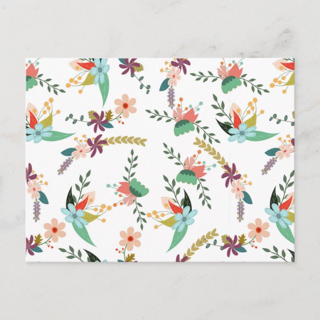 spring flowers postcard (Front)