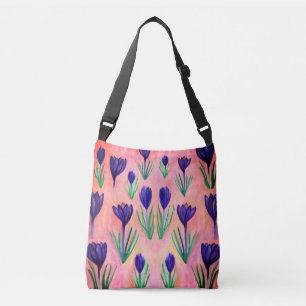Spring Flowers, Purple Crocus Body Bag