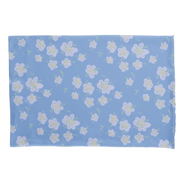 Spring Flowers (purple) Pillowcase (Front)