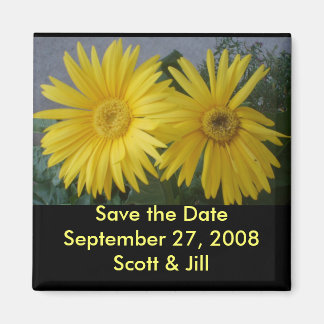 Spring Flowers "Save the Date" Magnet