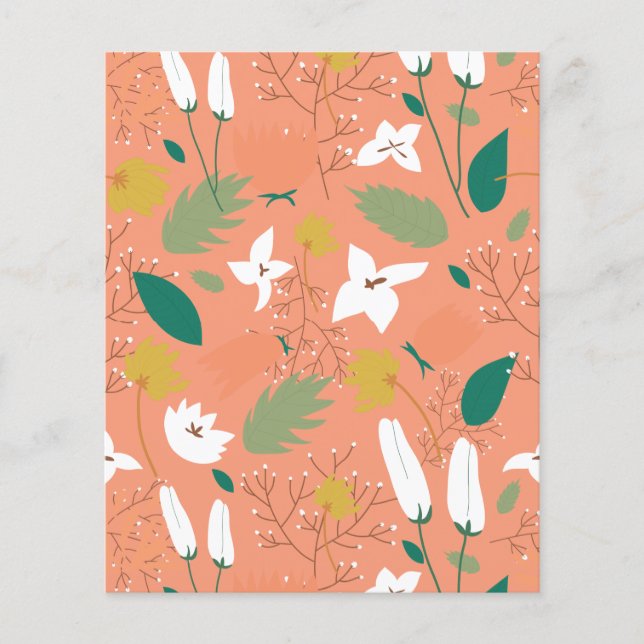 Spring Flowers Scrapbook Paper (Front)