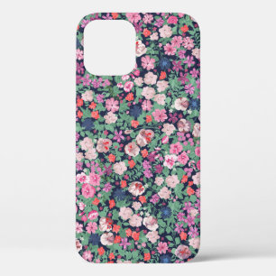 Spring flowers: seamless plant print. iPhone 12 case