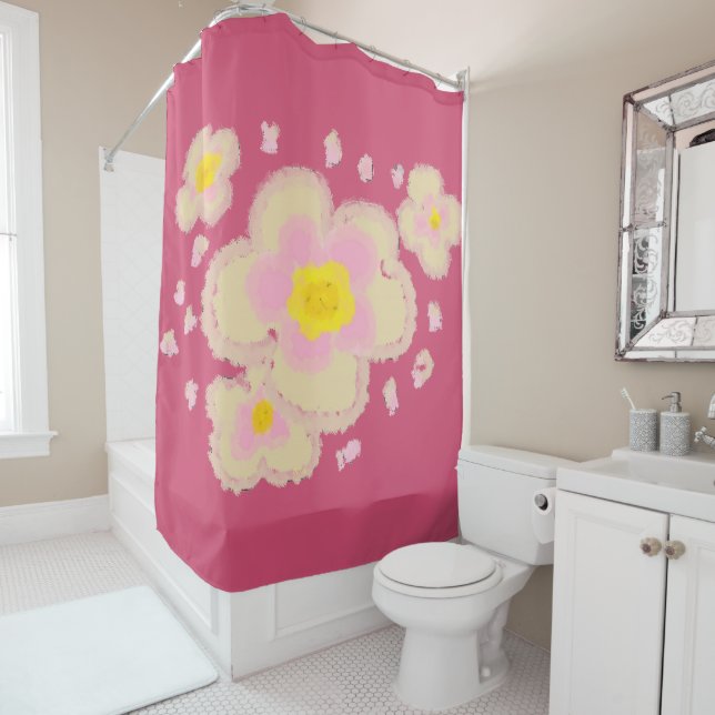 Spring Flowers Shower Curtain (In Situ)