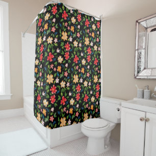 Spring flowers shower curtain