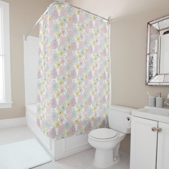 spring flowers shower curtain (In Situ)