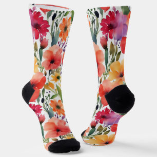 Spring FLOWERS Socks