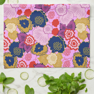 Spring Flowers Tea Towel