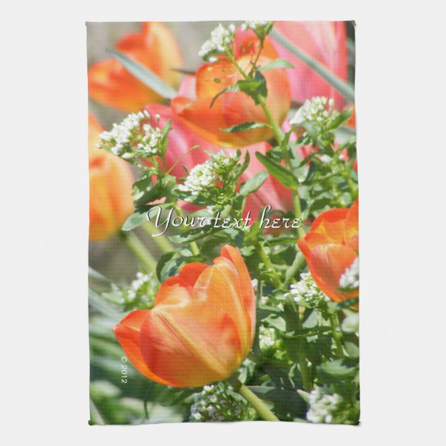 Spring Flowers Tea Towel (Vertical)