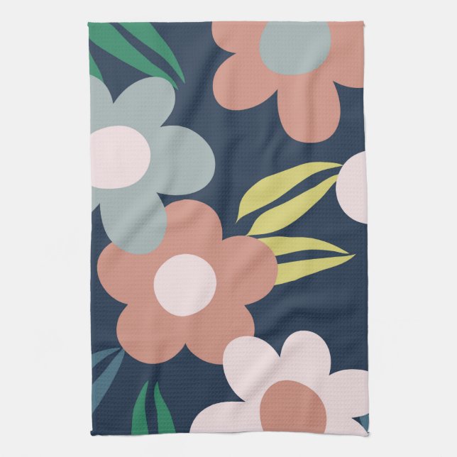 Spring flowers tea towel (Vertical)