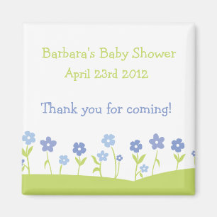 Spring Flowers Thank You Magnet - Boy