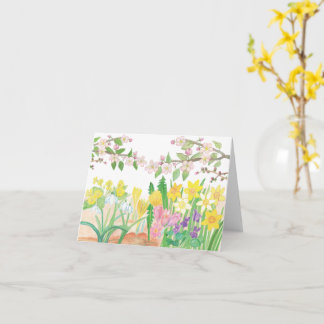 Spring Flowers that Radiate Joy Birthday Card