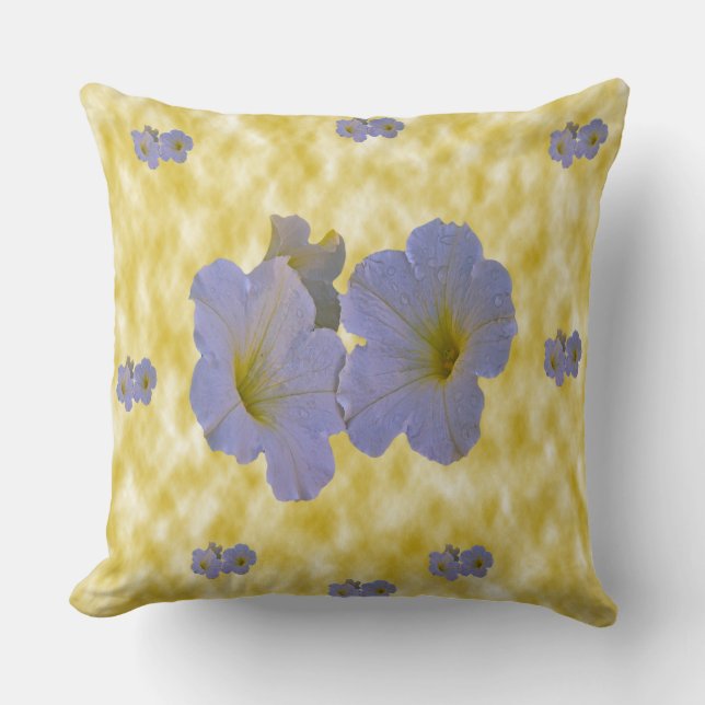 Spring Flowers Throw Pillows (Front)