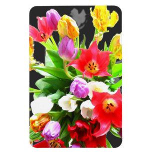 Spring Flowers Tulips Magnet