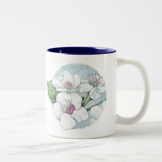 spring flowers Two-Tone coffee mug (Right)