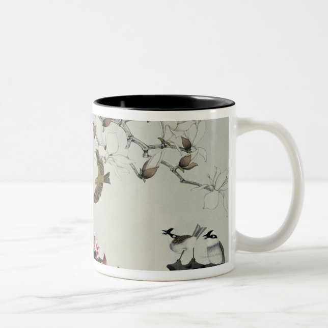 Spring Flowers Two-Tone Coffee Mug (Right)