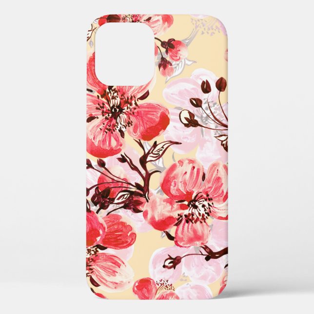 Spring Flowers U Pattern Case-Mate iPhone Case (Back)