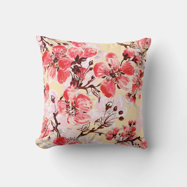 Spring Flowers U Pattern Cushion (Front)