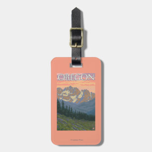 Spring Flowers- Vintage Travel Poster Luggage Tag
