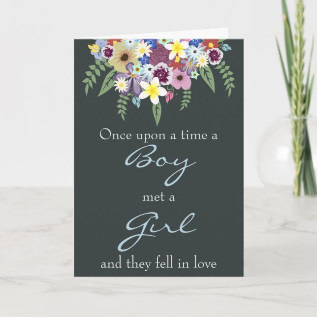 Spring Flowers, wedding invitation (Front)