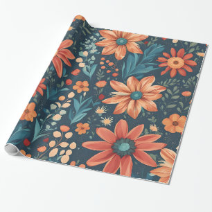 Spring Flowers Wrapping Paper