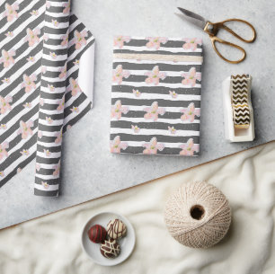 Spring flowers wrapping paper