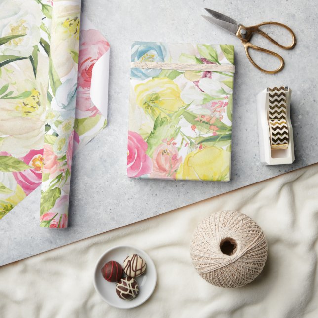 Spring Flowers Wrapping paper  (Crafts)