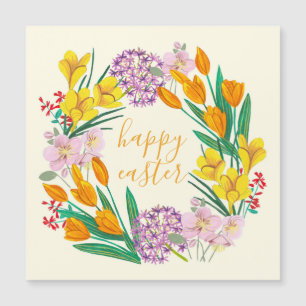 Spring flowers yellow easter floral drawing