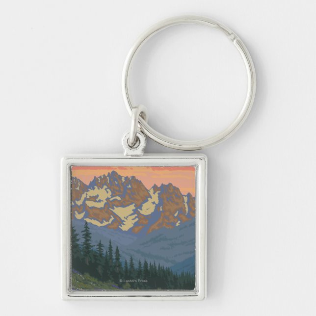 Spring Flowers - Yellowstone National Park Key Ring (Front)