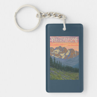 Spring Flowers - Yellowstone National Park Key Ring