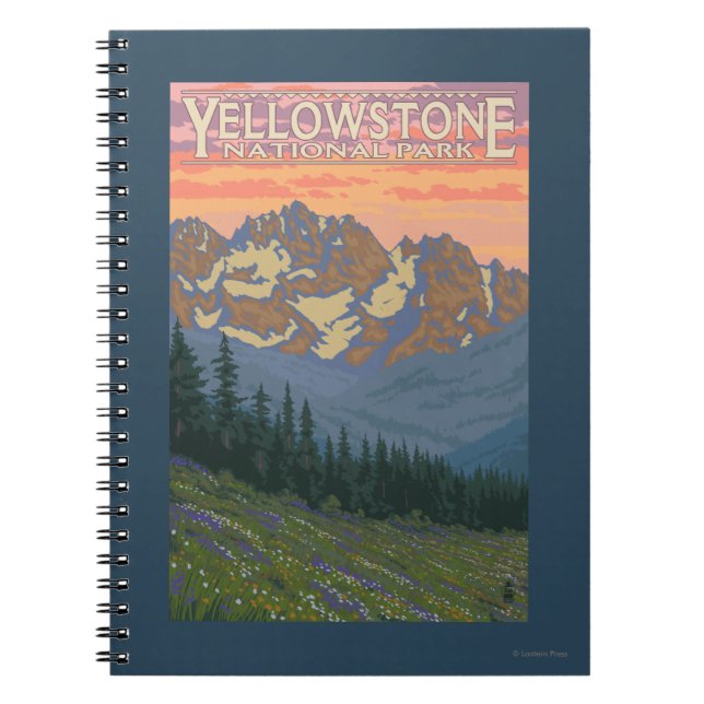 Spring Flowers - Yellowstone National Park Notebook (Front)