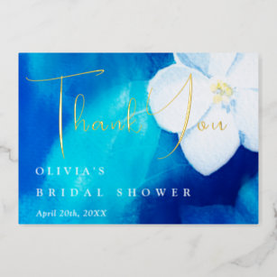 Spring Fondness Bridal Shower Thank You Card