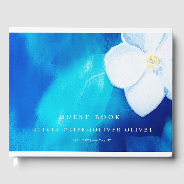 Spring Fondness Wedding  Guest Book (Front)