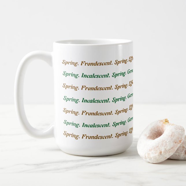 Spring For Words Coffee Mug (With Donut)