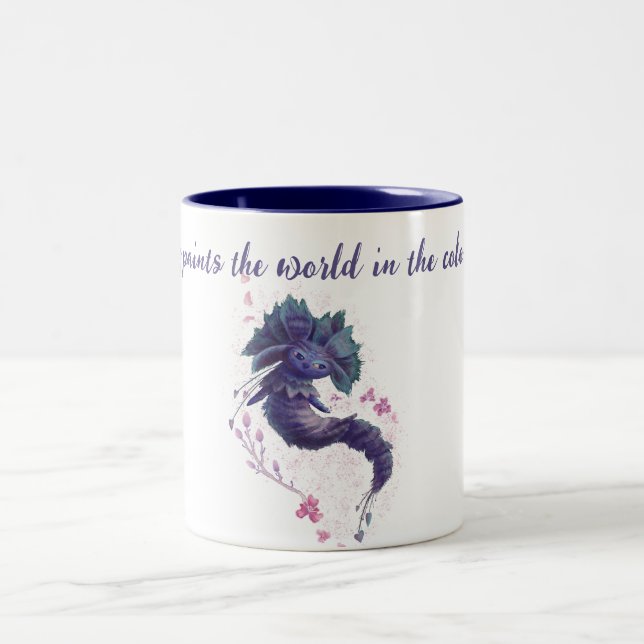 spring   forest animal Two-Tone coffee mug (Center)