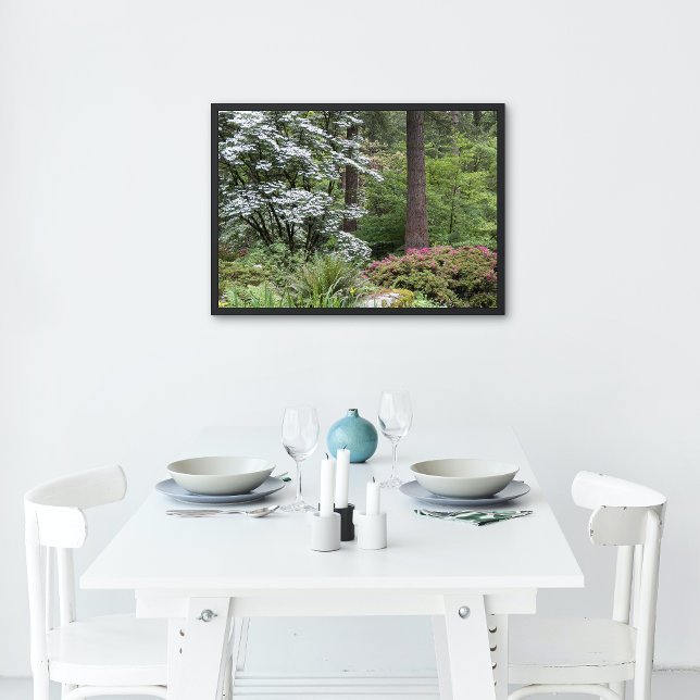 Spring Forest Garden Landscape  Photo Print (In Situ Framed)