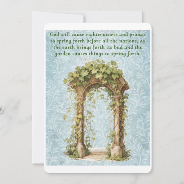 Spring Forth Holiday Card (Front)