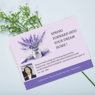 Spring Forward Real Estate Marketing Postcard