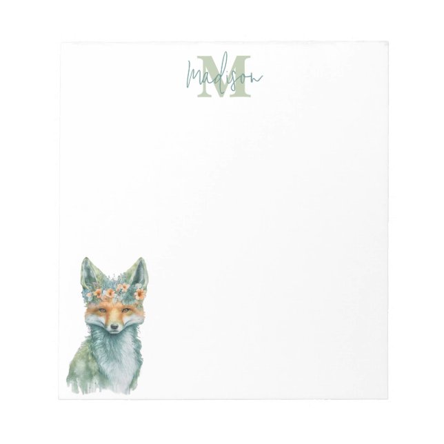 Spring Fox 2 Custom Notepad (Front)