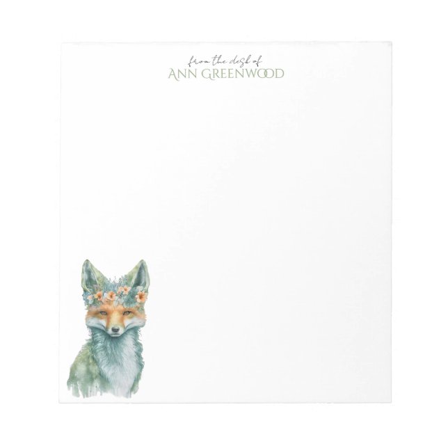 Spring Fox Custom Notepad (Front)