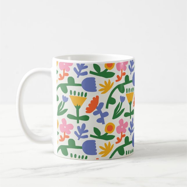 Spring Fun Floral Mug (Left)
