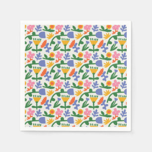 Spring Fun Floral  Napkin